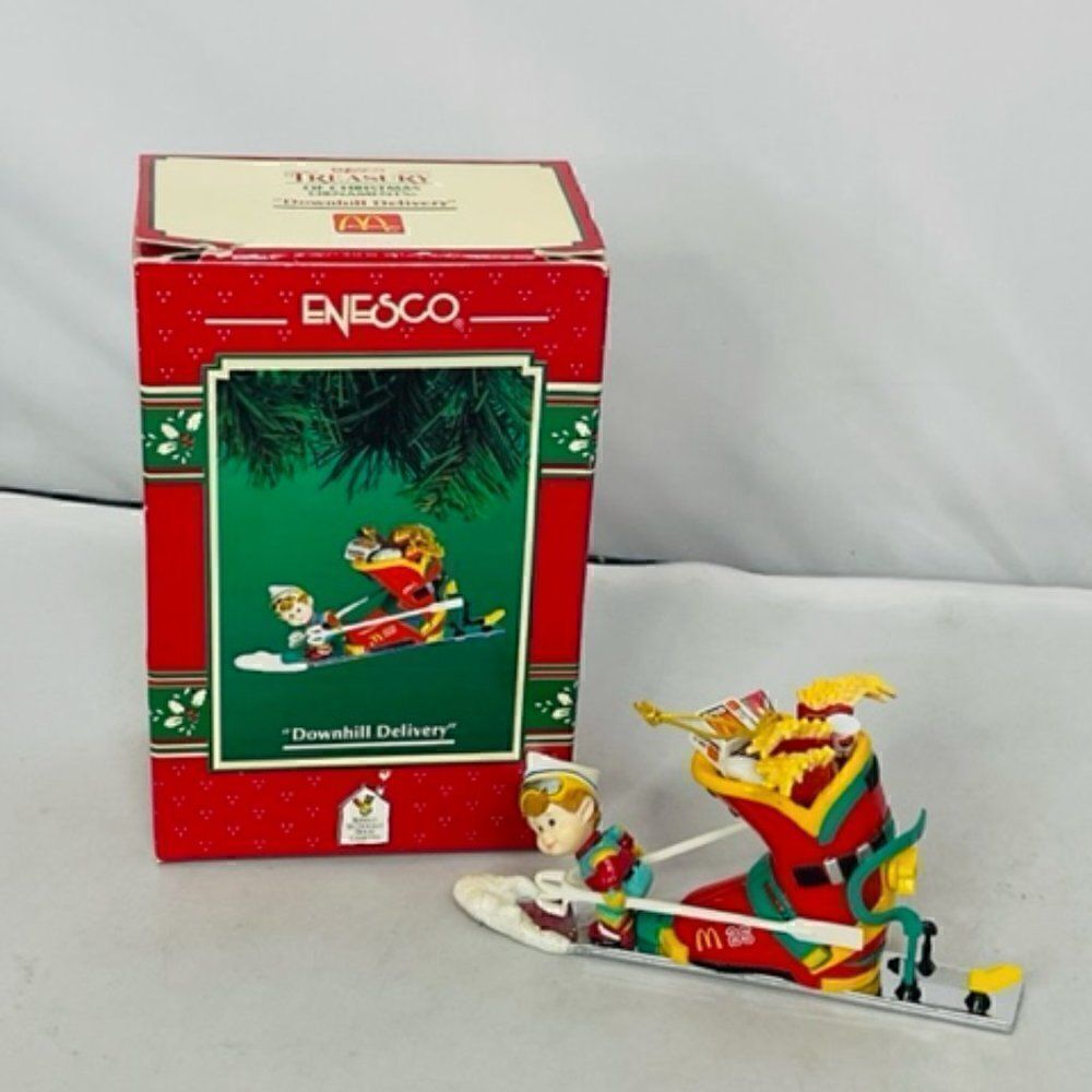 This ENESCO Treasury of Christmas Ornament from 1996 features the McDonald's "DO
